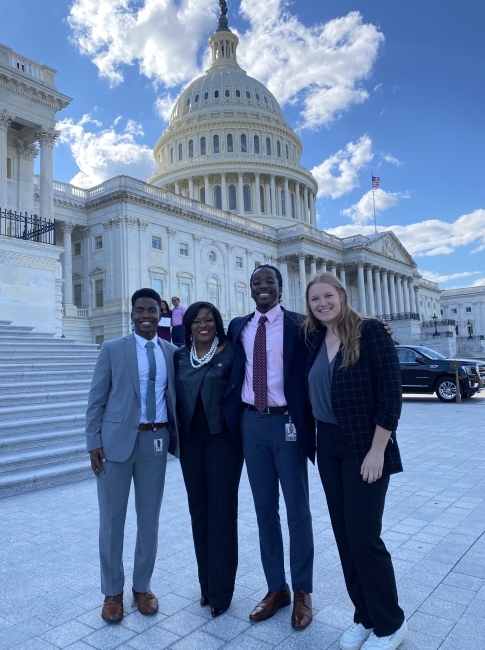 Group photo outside of the US Capitol