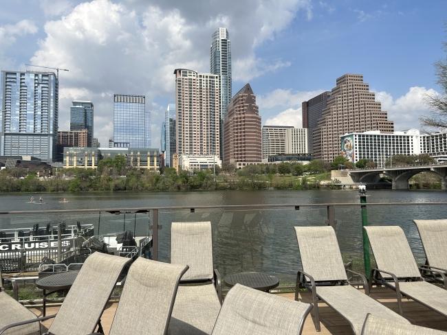 a view of the river in Austin, Texas