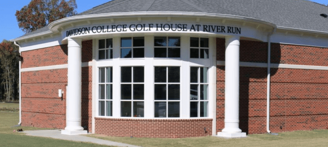 Outside building Davidson College Golf House at River Run