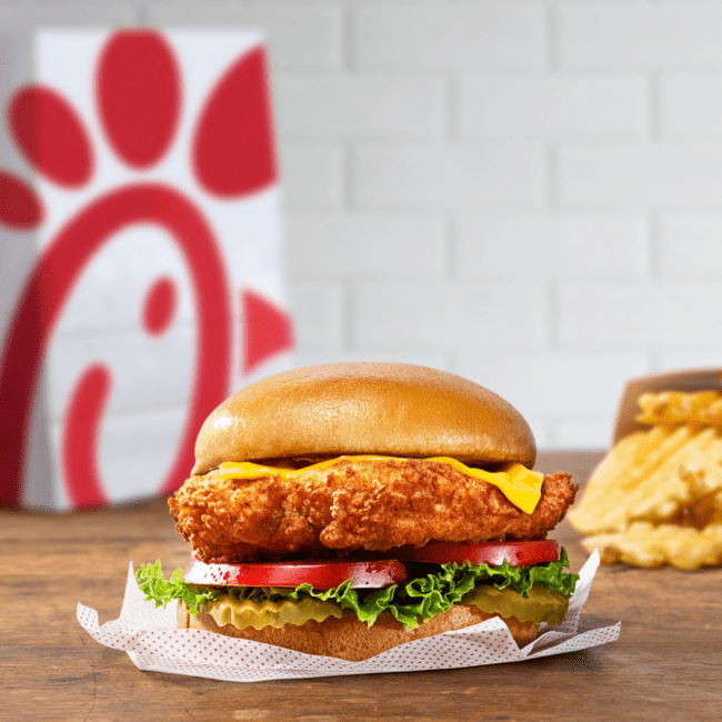 a chicken sandwich from chick-fil-a