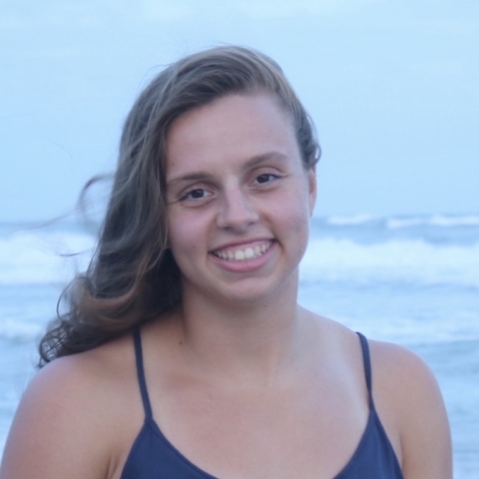Virginia Gilliland at beach