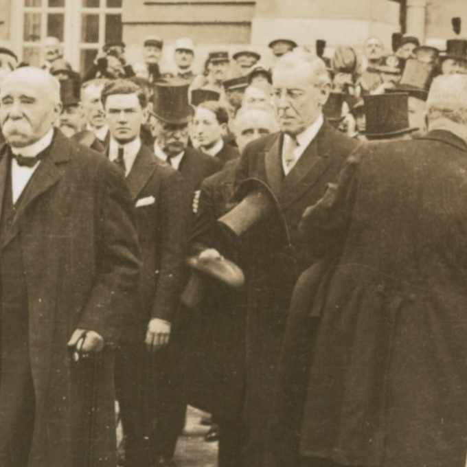 Archival Photo of the Treaty of Versailles