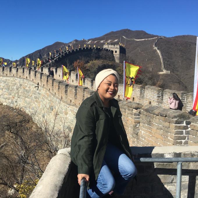 Lorena James at Great Wall of China 