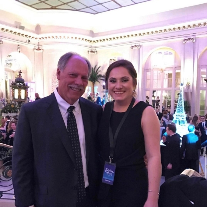 Ally Rice with her father