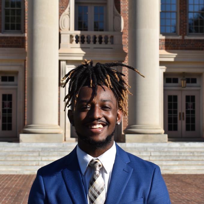 Langston Stephens outside Chambers building 