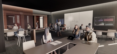 The Porter Classroom within the John Crosland Jr. Center for Teaching and Learning, which provides services for all Davidson scholars, including peer tutoring, multilingual support and teaching resources.