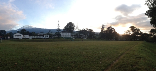 A landscape photo of the Mweka campus in Tanzania