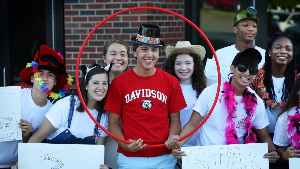 Orientation 2019 Student with hulahoop