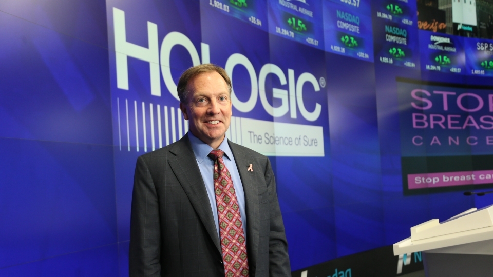 Hologic CEO and President Steve MacMillan at NASDAQ