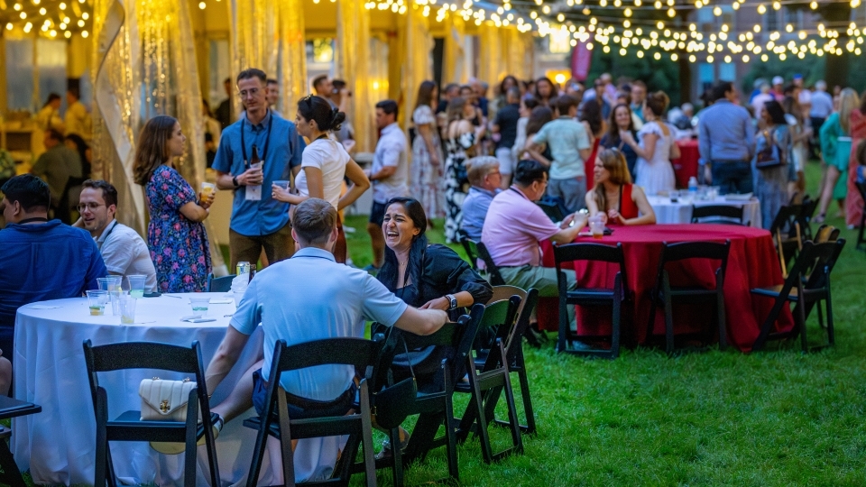 Green grass and twinkle lights at reunion 2025