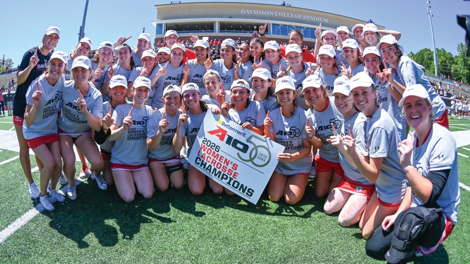 DAVIDSON WOMEN’S LACROSSE TEAM win the Atlantic 10 Conference
