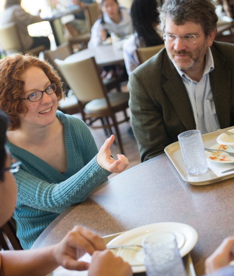 Scott Denham at Commons with Students