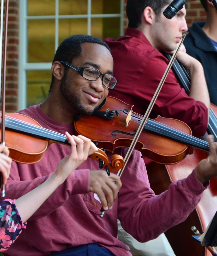 Student Playing Violin