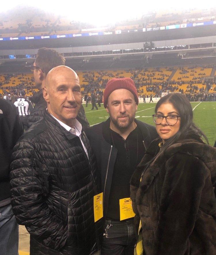 Don Berman with his son Matt, Davidson Class of 200,  and daughter Erica