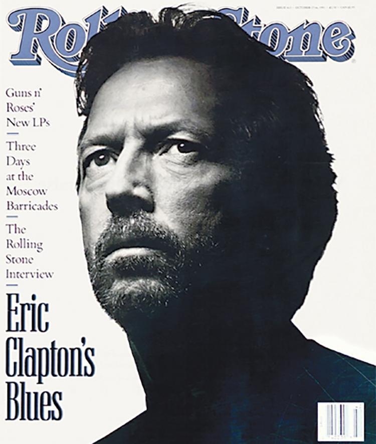 Rolling Stone cover featuring Eric Clapton