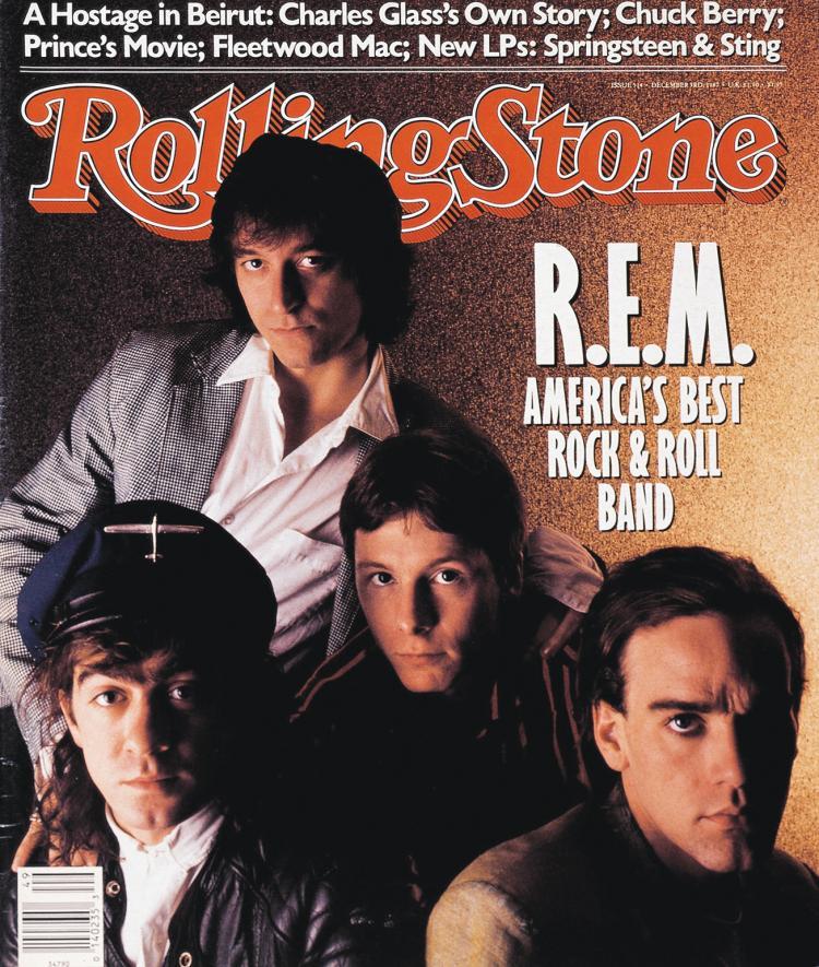 Rolling Stone cover featuring REM