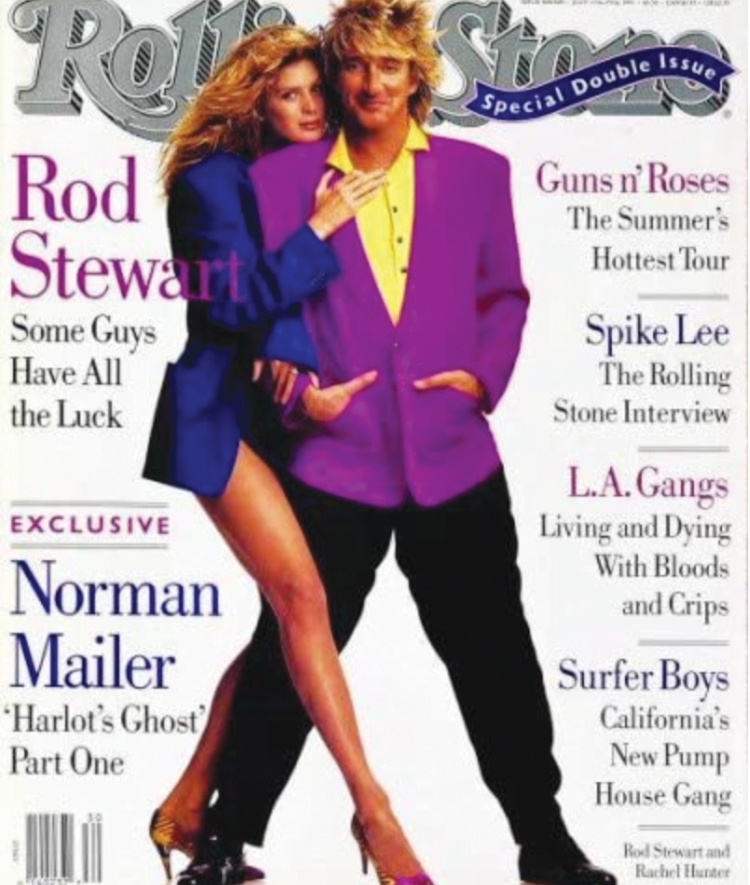 Rolling Stone cover featuring Rod Stewart