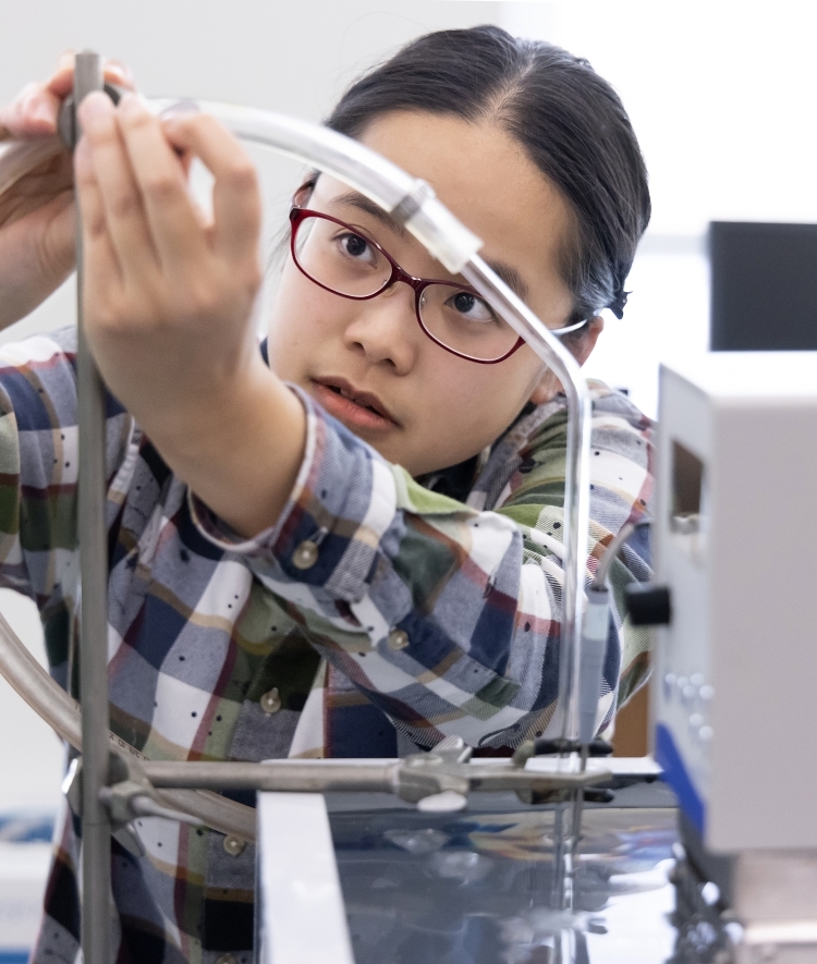 Chemistry Student in Lab