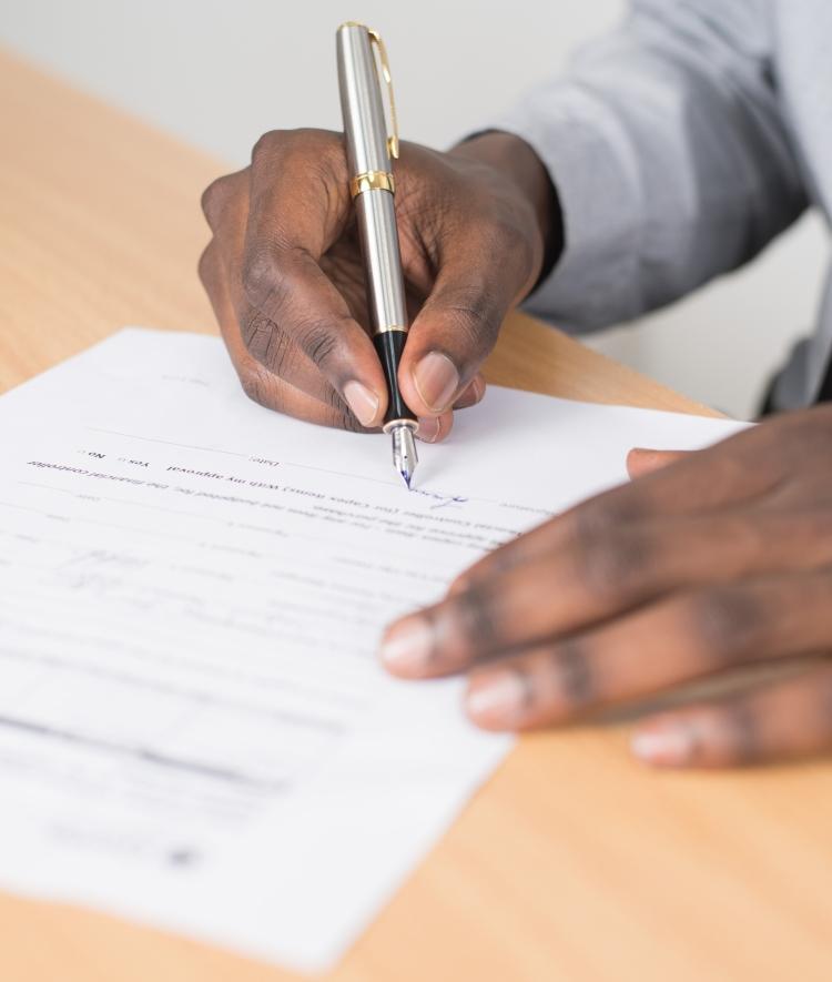 Person Signing Form