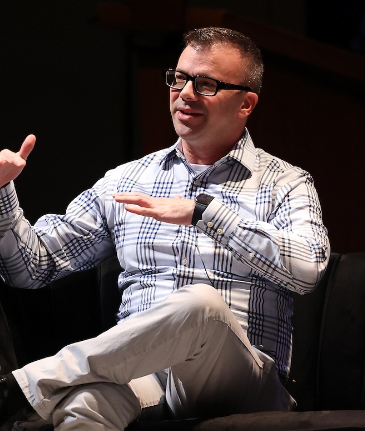 Patricio Boyer on stage during Envisioning our Future Event