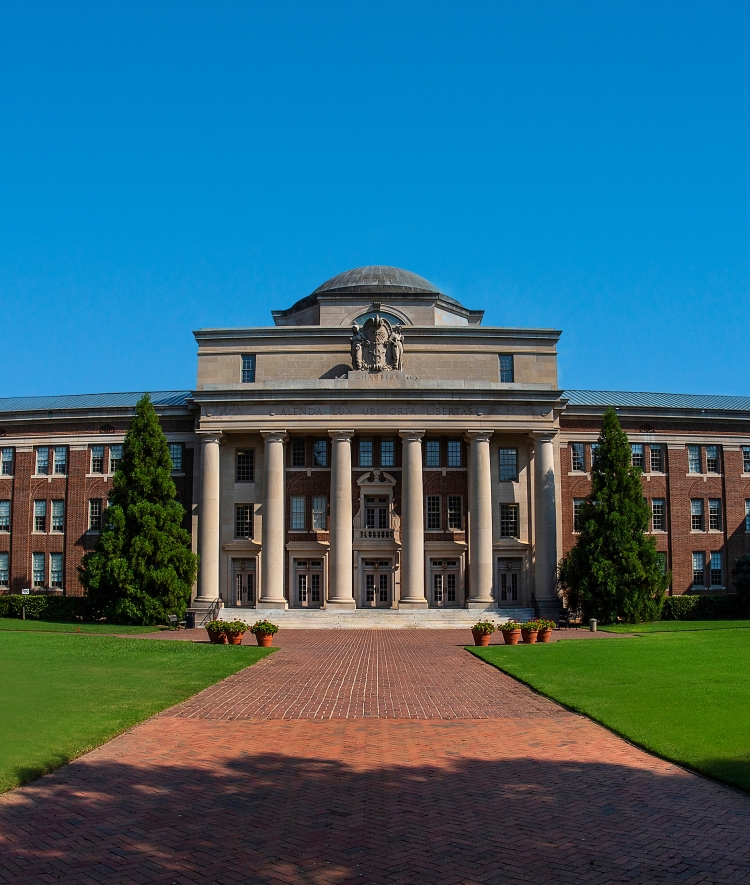 chambers with cloudless blue sky