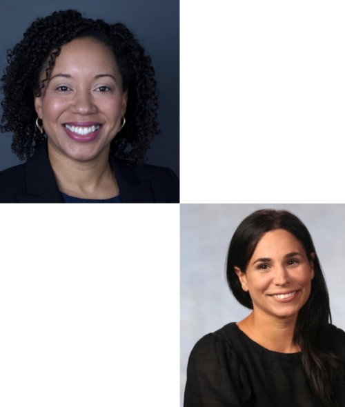 Two headshots of women compiled in a grid