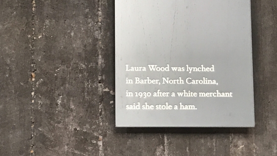 Quote on monument about woman who was lynched for stealing a ham