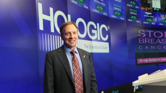 Hologic CEO and President Steve MacMillan at NASDAQ