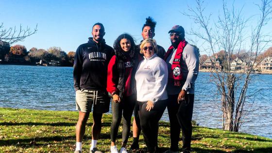 Maliyah Paynter '23 and family at Lake Campus