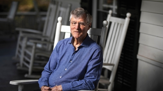 Bill Ferris sitting in a rocking chair