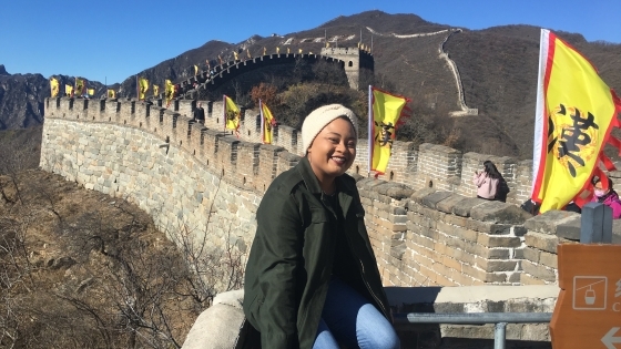 Lorena James at Great Wall of China