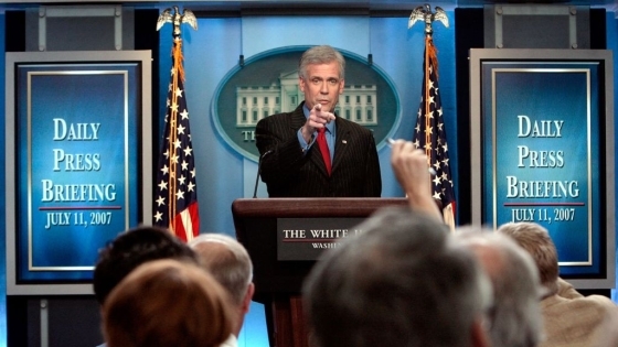 Tony Snow in White House daily press briefing