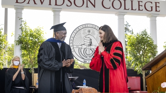 Willie Deese and Carol Quillen at Commencement