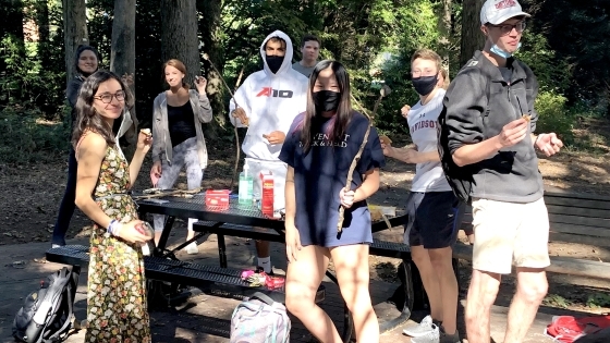 Religious Studies Students Gather for a Marshmallow Roast