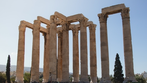 stock photo of Greek ruins