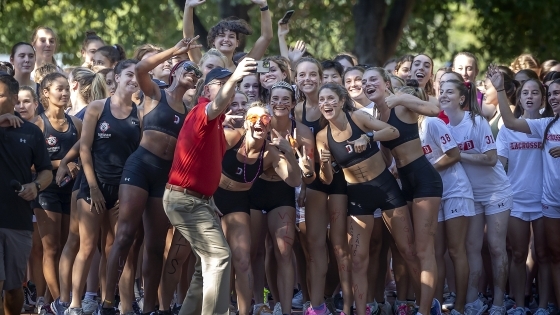 Doug Hicks at the 2022 Cake Race starting line