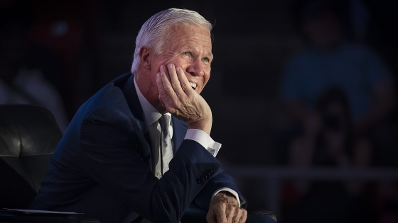 Bob McKillop smiles