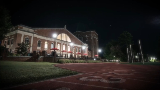 Davidson College union at night fallback video still