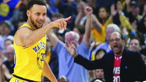 Michael Sherman at Warriors Game in Davidson Jersey