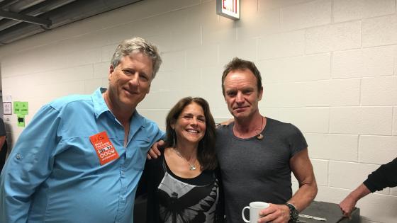 John and Dawn Huie with Sting
