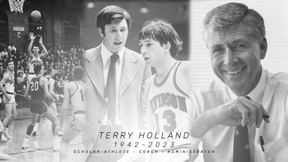 Collage of photo of Terry Holland over the years