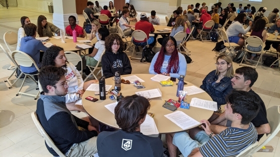 Anthony with Bonner Scholars