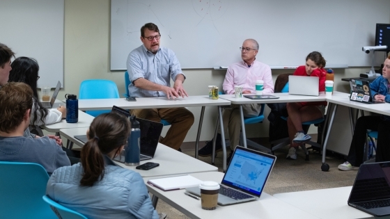 Dr. John Brooks in Dave Wessner's class