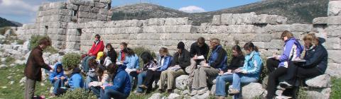 Students studying in Eleutherai Greece