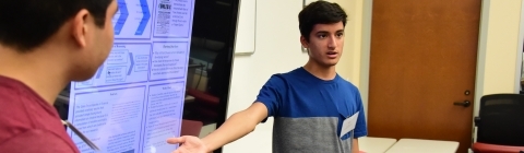 Posse Student giving STEM Presentation
