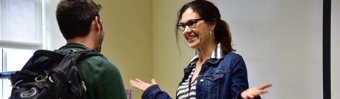 Prof. Kietrys with Student