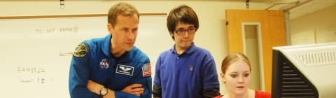 Astronaut Tom Marshburn in Space