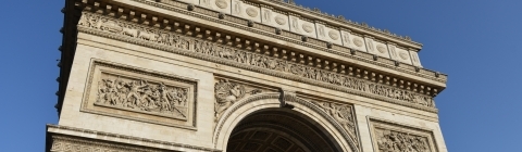 The Arc de Triomphe at day