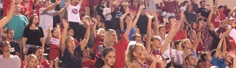 Homecoming Game Alumni Cheering