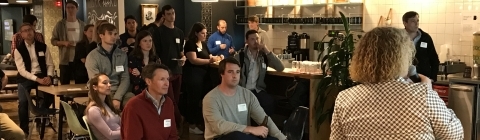 Laurie Heyer talking Hurt Hub in SFO